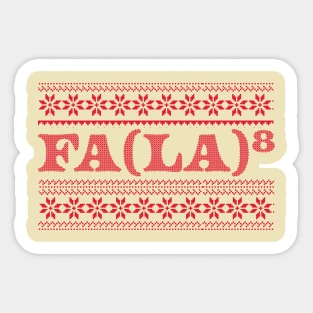 Fa La 8 - funny christmas Sticker